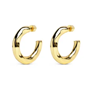 Alejandria Gold Hoop Earrings