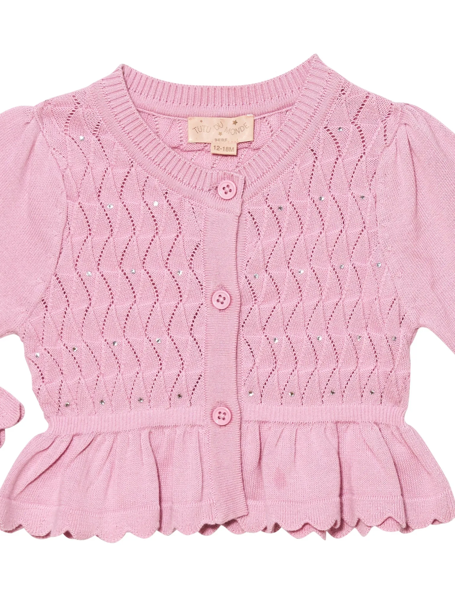 Bebe Crystal Dalliance Cardigan