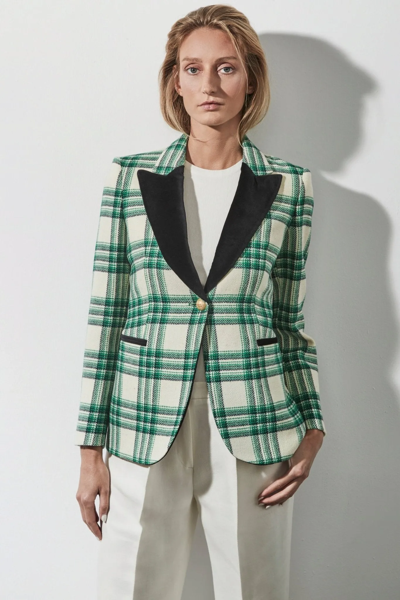 BLAZER CUADROS VERDES GIULIA