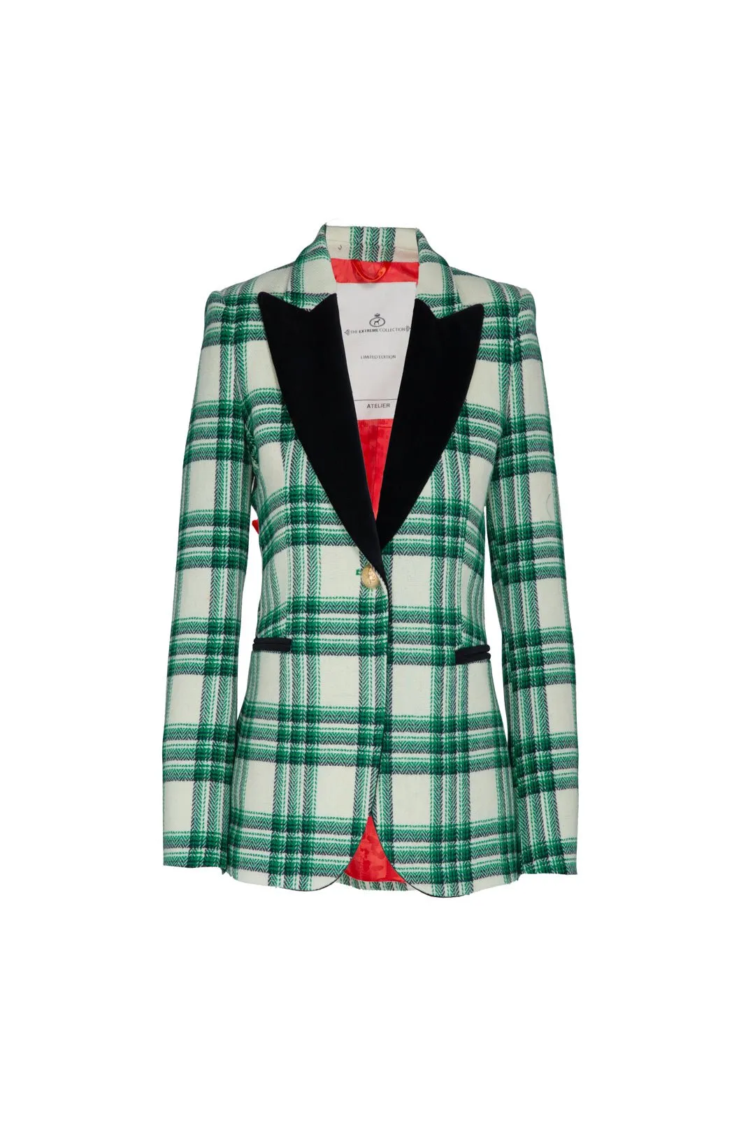 BLAZER CUADROS VERDES GIULIA