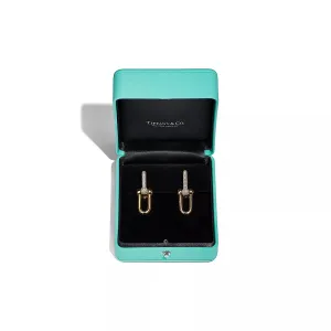 Brincos Tiffany & Co. com Elos Cravejados Ice