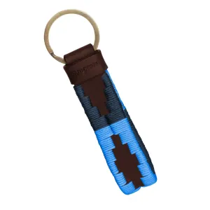 Charro Loop Keyring - Brown/Azules by Pampeano