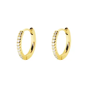 Cleo L Gold Hoop Earrings