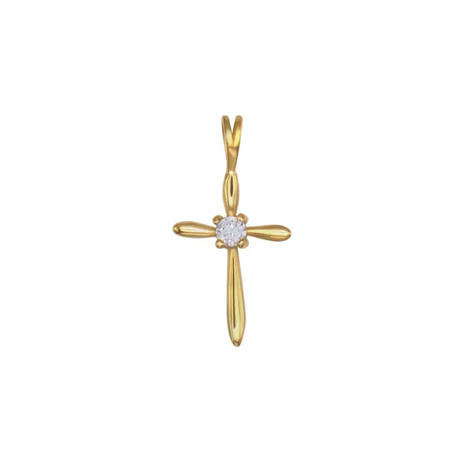 CROSS PENDANT - VERMEIL SILVER