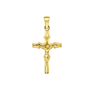 CRUCIFIX PENDANT - GOLDEN SILVER