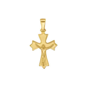 CRUCIFIX PENDANT - GOLDEN SILVER