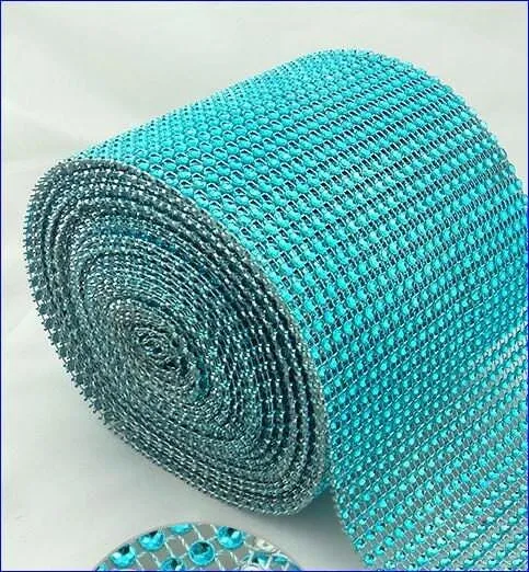 Diamante ribbon, Crystal effect cake trim, BUY 1 GET 1 FREE diamond mesh, bling mesh 1 Meter cake trim. by Crystal wedding uk