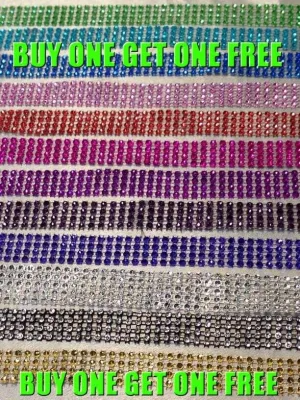 Diamante ribbon, Crystal effect cake trim, BUY 1 GET 1 FREE diamond mesh, bling mesh 1 Meter cake trim. by Crystal wedding uk