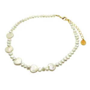 Freshwater Pearl Heart Choker