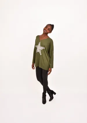 JERSEY STAR-KHAKI