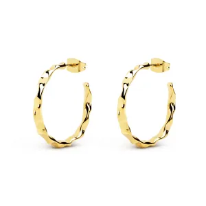 Lake Gold Hoop Earring