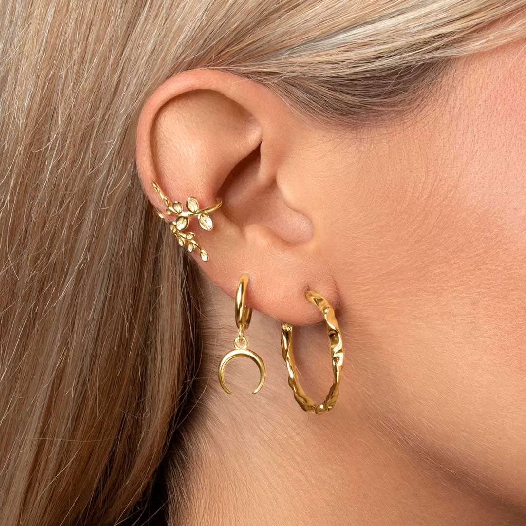 Lake Gold Hoop Earring