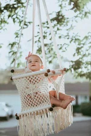 Macrame Baby Swing Chair - Handmade in Nicaragua