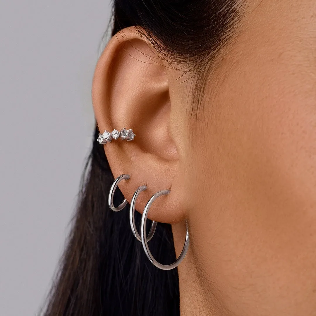 Maria S Hoop Earrings