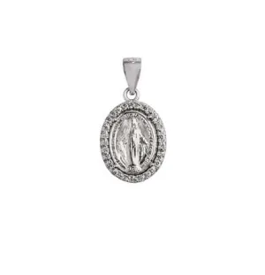 MIRACULOUS MEDAL - PENDANT - SILVER