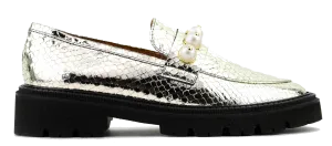 PHILOU PEARLLOAFER 3.0 PLATINA