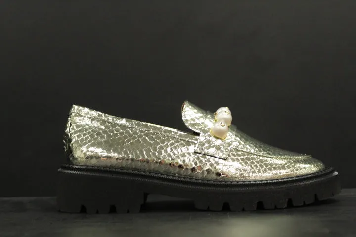 PHILOU PEARLLOAFER 3.0 PLATINA