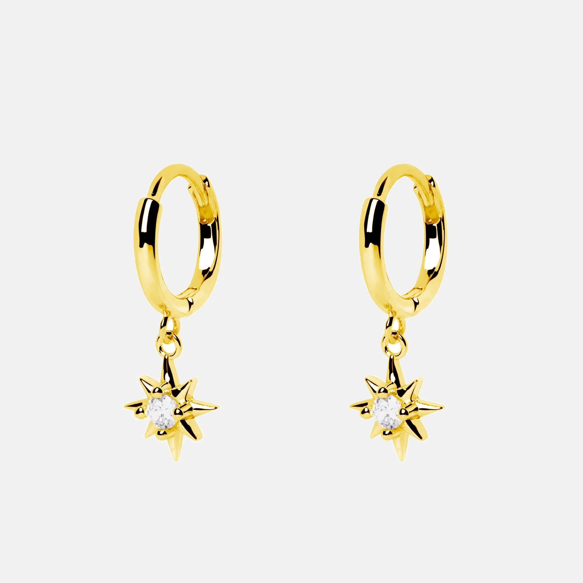 Polar Star Gold Earrings